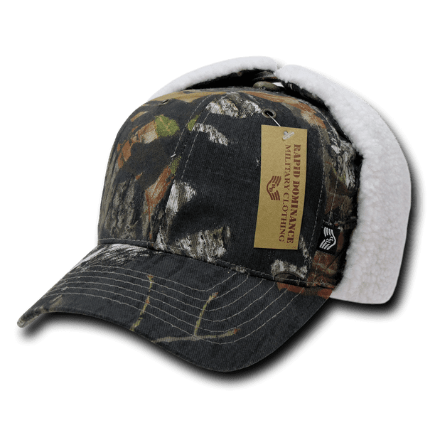 Deer Hunters Camo VINYL PRINT American Flag Sandwich Bill Camoflauge Cap Hat 